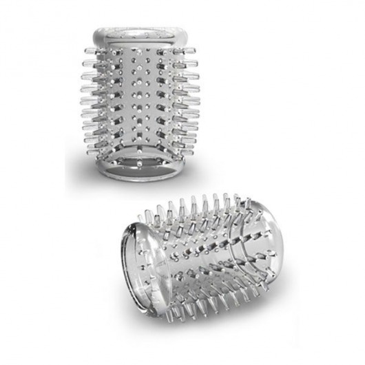 Прозрачная насадка с шипами STAY HARD COCK SLEEVE 01 CLEAR - Blush Novelties - в Хабаровске купить с доставкой