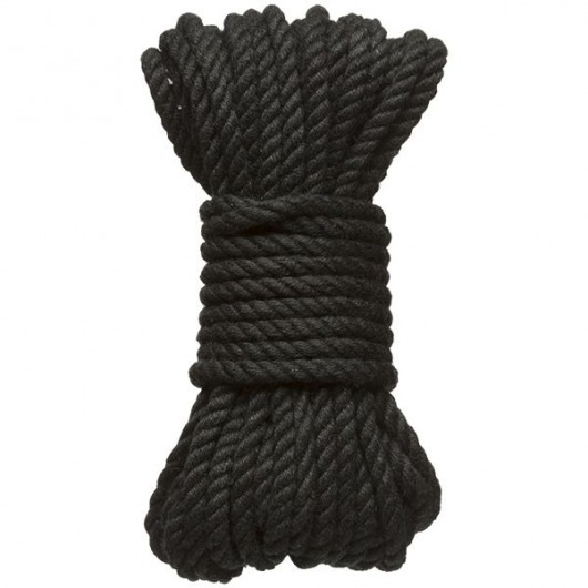 Черная верёвка для связывания и фиксации Bind Tie - 9,14 м. - Doc Johnson - купить с доставкой в Хабаровске