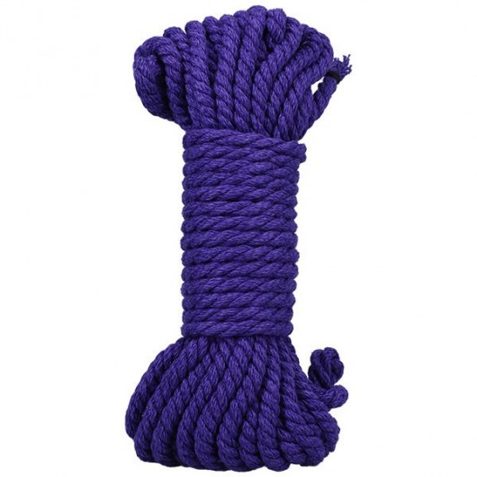 Фиолетовая верёвка для связывания и фиксации Bind Tie - 9,14 м. - Doc Johnson - купить с доставкой в Хабаровске