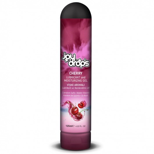 Смазка на водной основе Cherry с ароматом вишни -  125 мл. - JoyDrops - купить с доставкой в Хабаровске