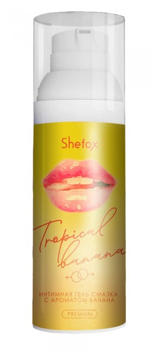 Интимная гель-смазка Shefox Premium «Тропический банан» - 50 мл. - Shefox - купить с доставкой в Хабаровске