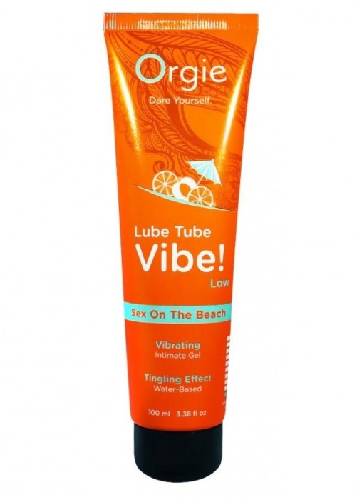 Гель с эффектом вибрации Lube Tube Vibe Low Sex On The Beach - 100 мл. - ORGIE - купить с доставкой в Хабаровске