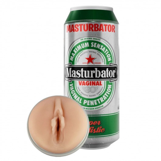 Мастурбатор-вагина Heineken Vagina II - Adrien Lastic - в Хабаровске купить с доставкой