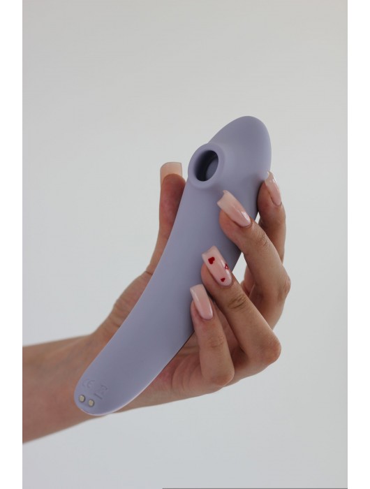 Сиреневый вакуумный стимулятор клитора Premium - LoveStore