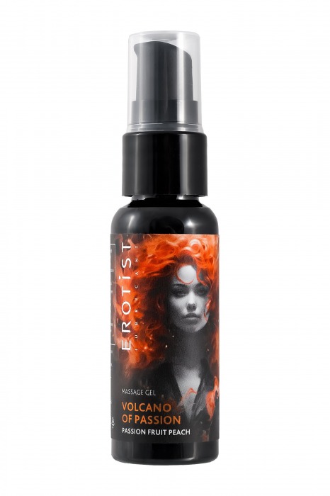 Гель с эффектом вибрации Volcano Of Passion со вкусом персика и маракуйи - 25 мл. - Erotist Lubricants - купить с доставкой в Хабаровске