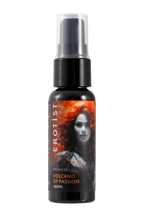 Гель с эффектом вибрации Volcano Of Passion со вкусом винограда - 25 мл. - Erotist Lubricants - купить с доставкой в Хабаровске