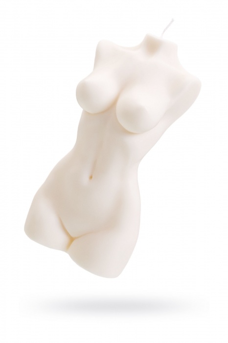 Белая интерьерная свеча в форме женского торса - 850 гр. - Pecado - купить с доставкой в Хабаровске