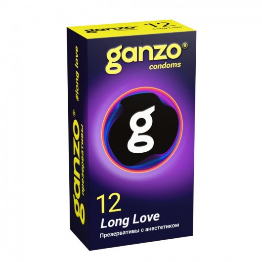Презервативы с анестетиком для продления удовольствия Ganzo Long Love - 12 шт. - Ganzo - купить с доставкой в Хабаровске