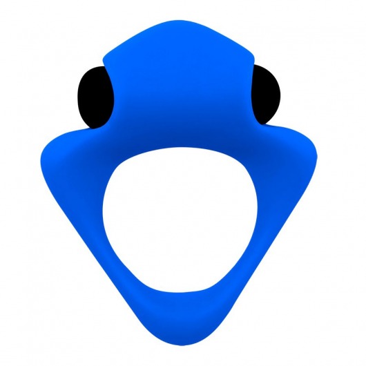 Синее эрекционное кольцо Wooomy Tribeс с вибрацией - Adrien Lastic - в Хабаровске купить с доставкой