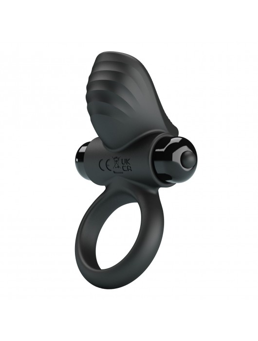 Черное эрекционное кольцо с вибрацией Adrien - Baile - в Хабаровске купить с доставкой