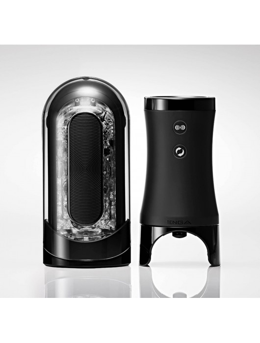 Набор Tenga Flip Zero Electronic Vibrotation: мастурбатор с вибрацией и устройство вращения - Tenga - в Хабаровске купить с доставкой