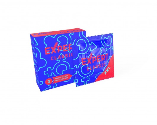 Презервативы увеличенного размера Expert Classic XXL - 3 шт. - Expert - купить с доставкой в Хабаровске