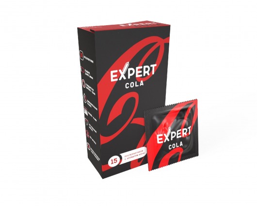 Презервативы с ароматом колы Expert Cola - 15 шт. - Expert - купить с доставкой в Хабаровске