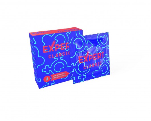 Классические презервативы Expert Classic - 3 шт. - Expert - купить с доставкой в Хабаровске