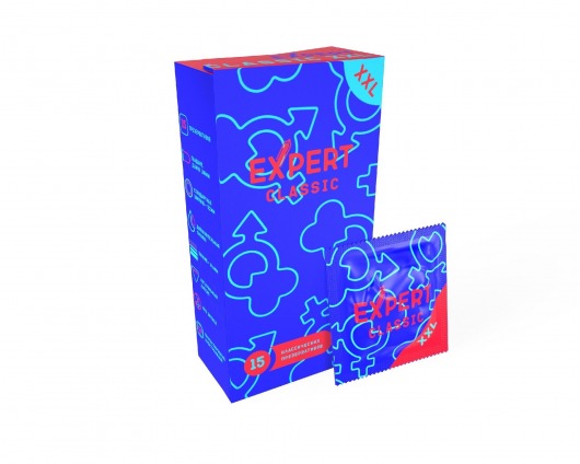 Презервативы увеличенного размера Expert Classic XXL - 15 шт. - Expert - купить с доставкой в Хабаровске