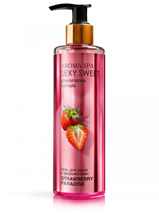 Гель для душа с феромонами и ароматом клубники Strawberry Paradise - 200 мл. -  - Магазин феромонов в Хабаровске