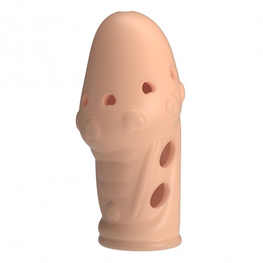 Телесная насадка на пенис Booker - 8 см. - Baile - в Хабаровске купить с доставкой