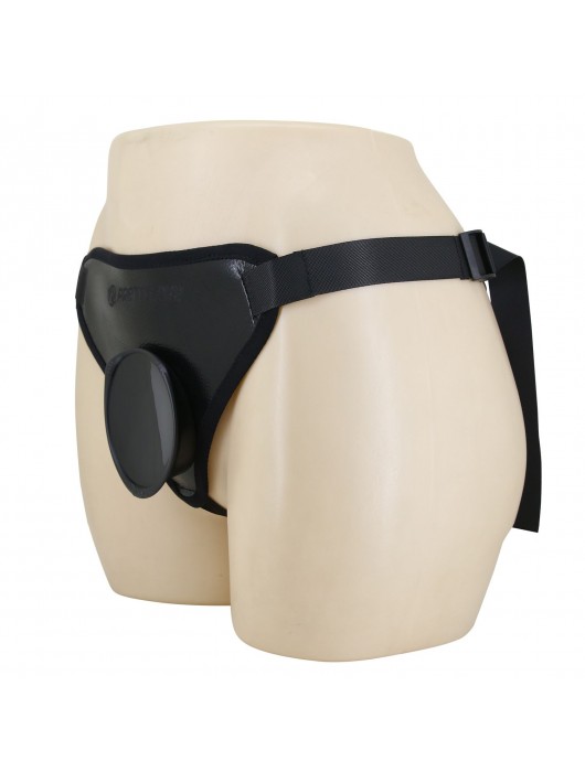 Черные трусики харнесс с платформой Caludio I - Baile - купить с доставкой в Хабаровске