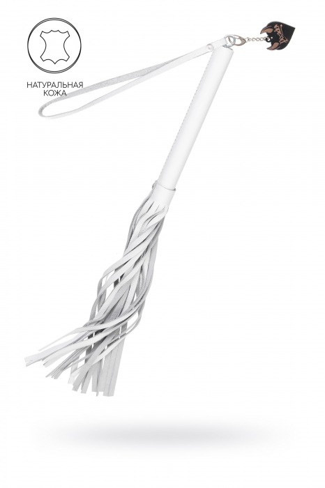 Белая кожаная плеть - 50 см. - Pecado - купить с доставкой в Хабаровске