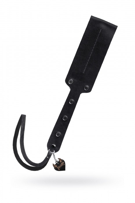 Черный кожаный пэддл - 32 см. - Pecado - купить с доставкой в Хабаровске