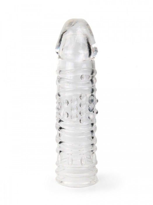 Прозрачная закрытая насадка на пенис - 17 см. - Sex Expert - в Хабаровске купить с доставкой