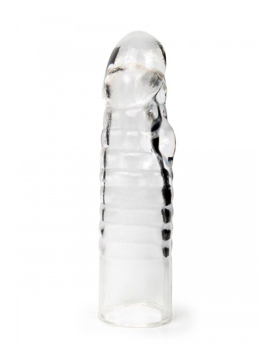 Прозрачная закрытая насадка на член - 15 см. - Sex Expert - в Хабаровске купить с доставкой