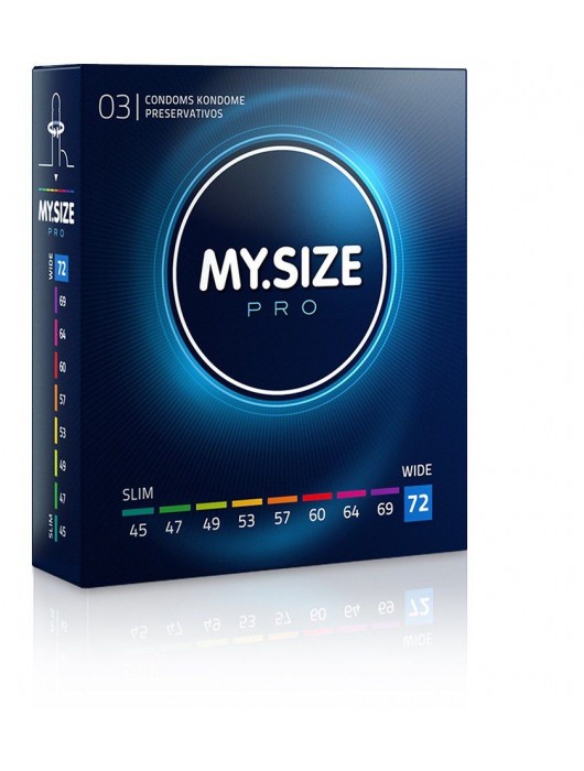 Презервативы MY.SIZE размер 72 - 3 шт. - My.Size - купить с доставкой в Хабаровске