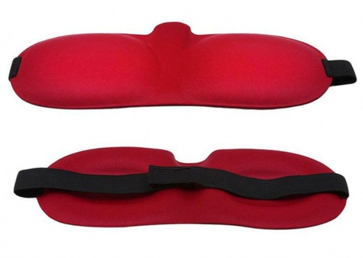 Красная глухая маска на резинке - Sitabella - купить с доставкой в Хабаровске