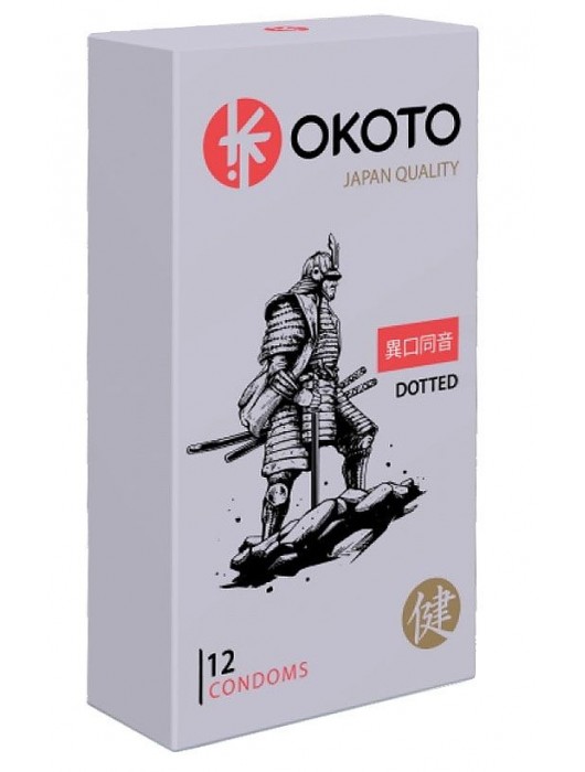 Точечные презервативы OKOTO Dotted - 12 шт. - Sitabella - купить с доставкой в Хабаровске