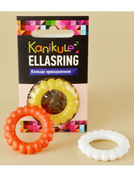 Цветное рельефное эрекционное кольцо Ellasring - Sitabella - в Хабаровске купить с доставкой