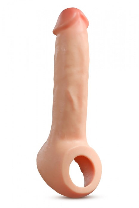 Телесная насадка-удлинитель Thrive 8.75 Inch Realistic Penis Extender Sleeve - 22,2 см. - Blush Novelties - в Хабаровске купить с доставкой