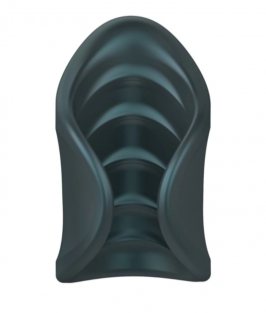 Серый сквозной мастурбатор с вибрацией Manwan Starter - Manwan - в Хабаровске купить с доставкой