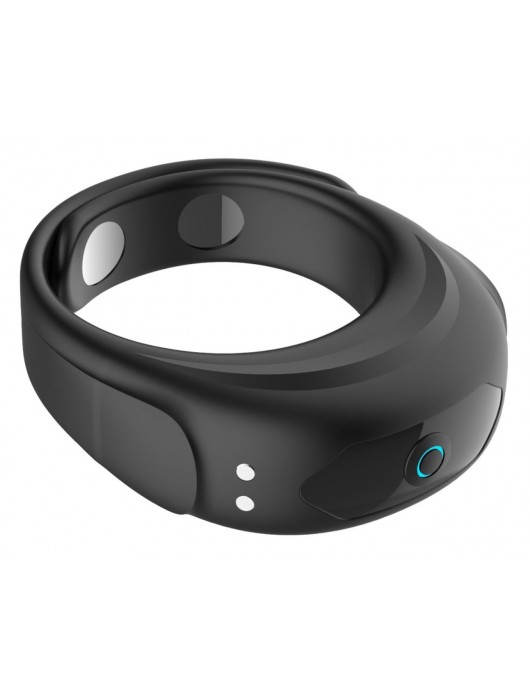 Черное эрекционное виброкольцо на ремешках - Boys of Toys - в Хабаровске купить с доставкой