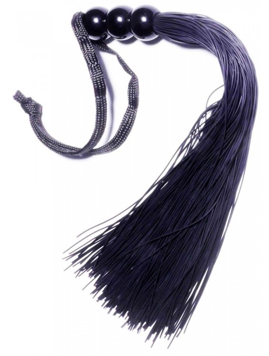 Черная силиконовая плетка - 25,4 см. - Boys of Toys - купить с доставкой в Хабаровске