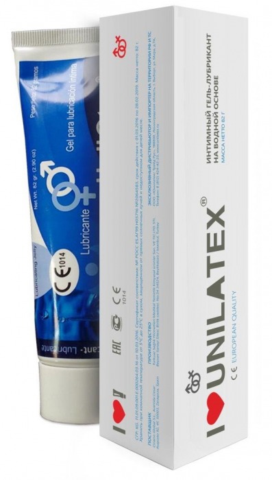Лубрикант на водной основе Unilatex Gel - 80 мл. - Unilatex - купить с доставкой в Хабаровске