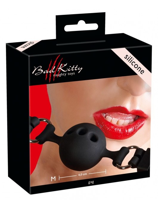 Средний силиконовый кляп-шар на регулируемых ремешках - Orion - купить с доставкой в Хабаровске