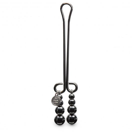 Зажим для клитора с бусинами Just Sensation Beaded Clitoral Clamp - Fifty Shades of Grey - купить с доставкой в Хабаровске
