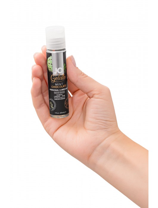 Лубрикант с ароматом мятного шоколада JO GELATO MINT CHOCOLATE - 30 мл. - System JO - купить с доставкой в Хабаровске