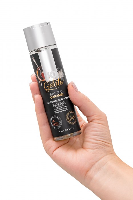 Лубрикант с ароматом солёной карамели JO GELATO SALTED CARAMEL - 120 мл. - System JO - купить с доставкой в Хабаровске