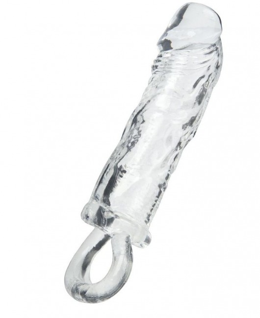 Прозрачная насадка с петлёй для фиксации - 14 см. - ToyFa - в Хабаровске купить с доставкой