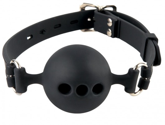 Силиконовый кляп-шар с отверстиями для дыхания Silicone Breathable Ball Gag Small - Pipedream - купить с доставкой в Хабаровске