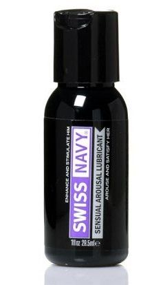 Возбуждающий гель-лубрикант на водной основе Sensual Arousal Lubricant  - 29,5 мл. - Swiss navy - купить с доставкой в Хабаровске