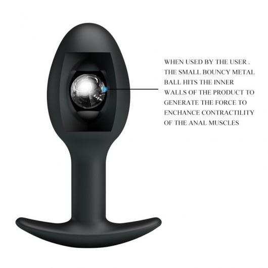 Анальный стимулятор с ограничительным основанием - 8,4 см. - Baile