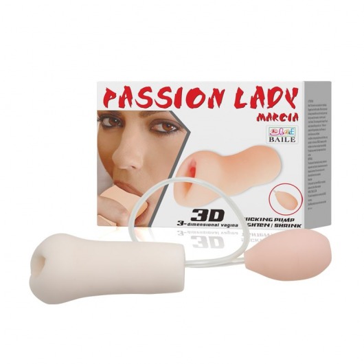 Мастурбатор Passion Lady Marcia с грушей для имитации посасывания - Baile - в Хабаровске купить с доставкой