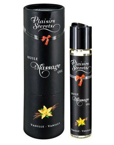 Массажное масло с ароматом ванили Huile de Massage Gourmande Vanille - 59 мл. - Plaisir Secret - купить с доставкой в Хабаровске