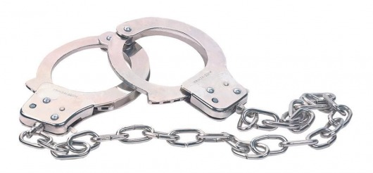 Наручники из металла с длинной цепочкой CHROME HANDCUFFS METAL HANDCUFFS W. KEY - NMC - купить с доставкой в Хабаровске