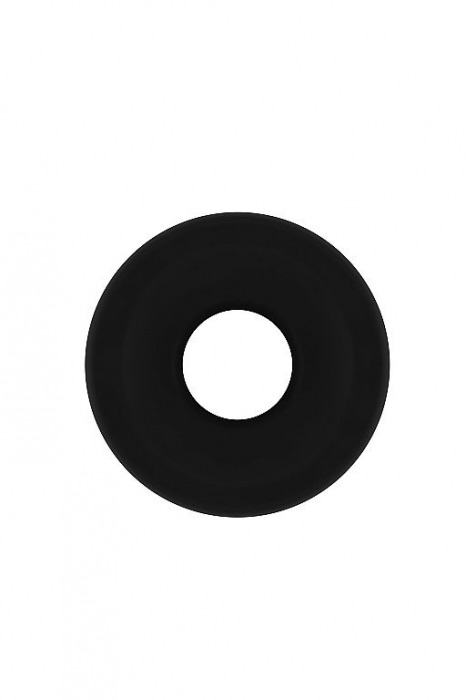 Чёрная анальная пробка с тоннелем №49 Small Hollow Tunnel Butt Plug 3 Inch - 7,7 см. - Shots Media BV