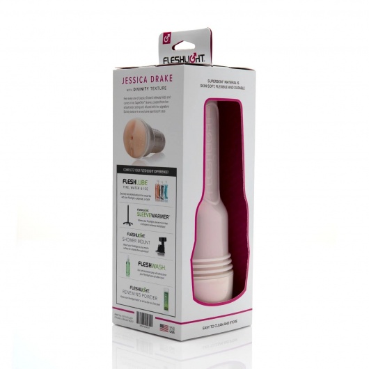 Мастурбатор-вагина Fleshlight Girls - Jessica Drake Heavenly - Fleshlight - в Хабаровске купить с доставкой