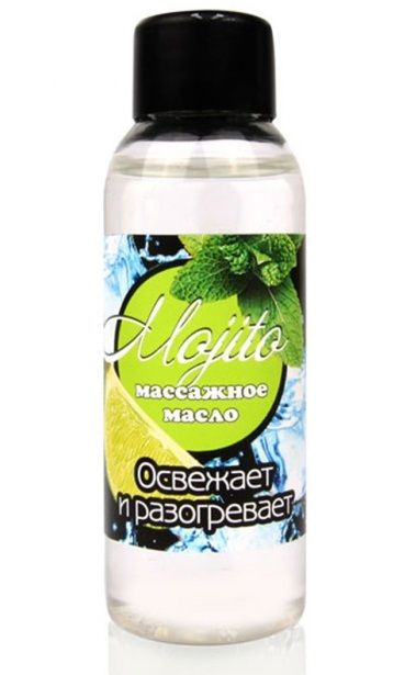 Массажное масло для тела Mojito с ароматом лайма - 50 мл. - Биоритм - купить с доставкой в Хабаровске