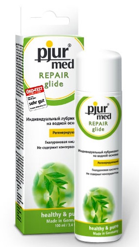 Регенирирующий лубрикант с гиалуроновой кислотой pjur MED Repair glide - 100 мл. - Pjur - купить с доставкой в Хабаровске